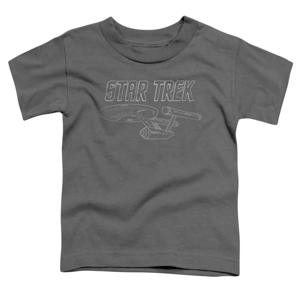 Star Trek TOS Enterprise Toddler 18/1 Cotton Short-Sleeve T-Shirt