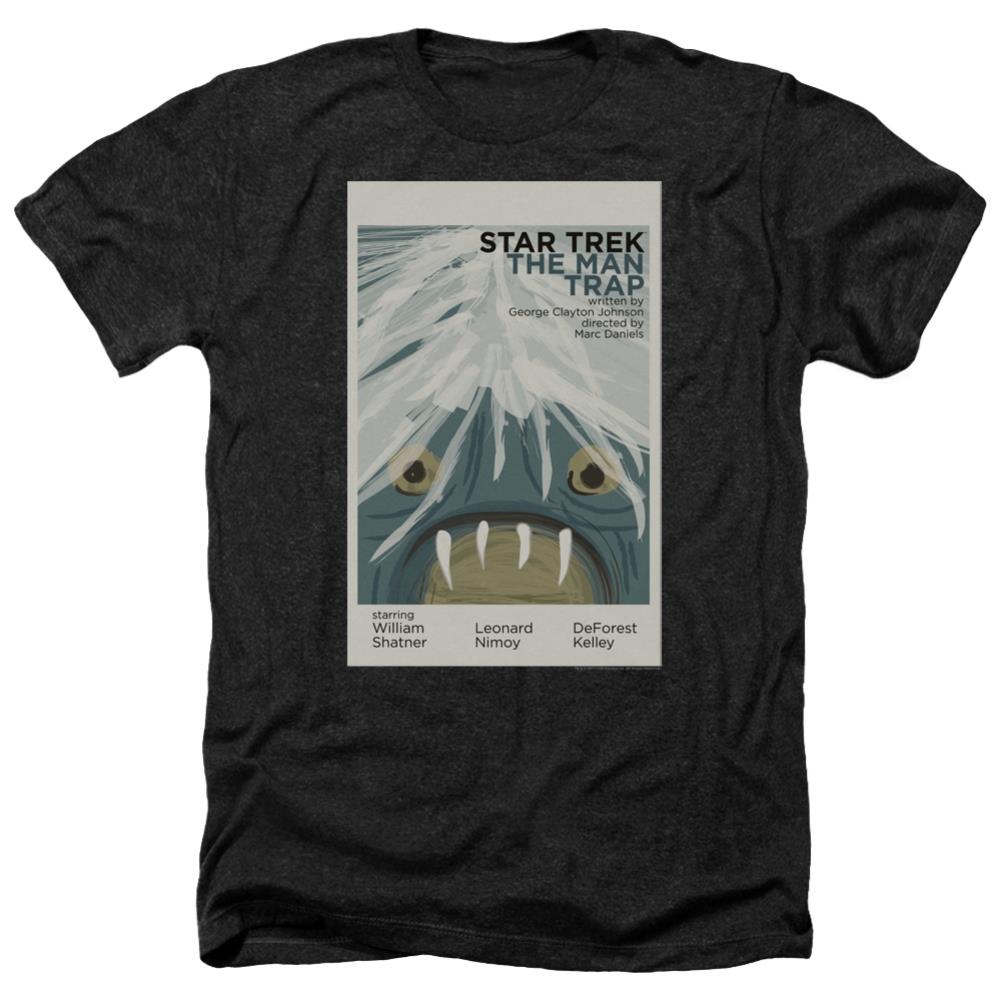 Star Trek TOS Episode 1 Men's 30/1 Heather 60 40 Poly Short-Sleeve T-Shirt