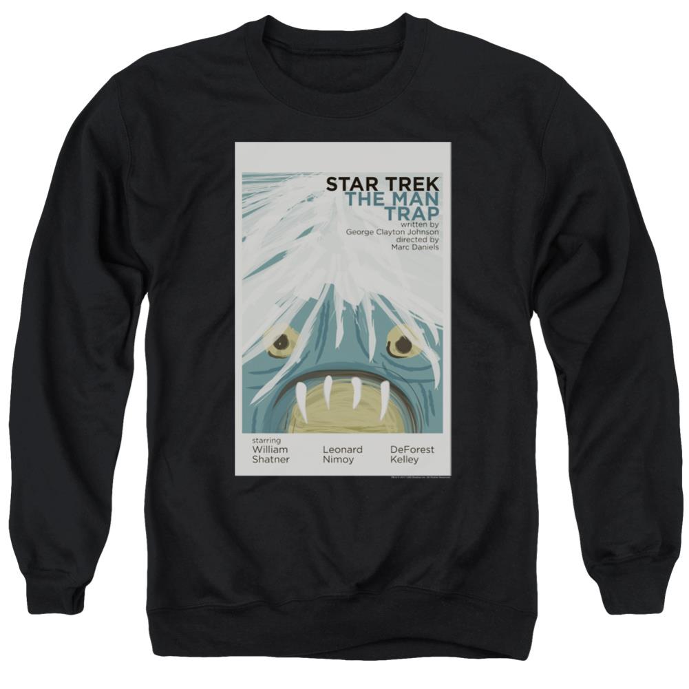Star Trek TOS Episode 1 Men's Crewneck 50 50 Poly Long-Sleeve T-Shirt