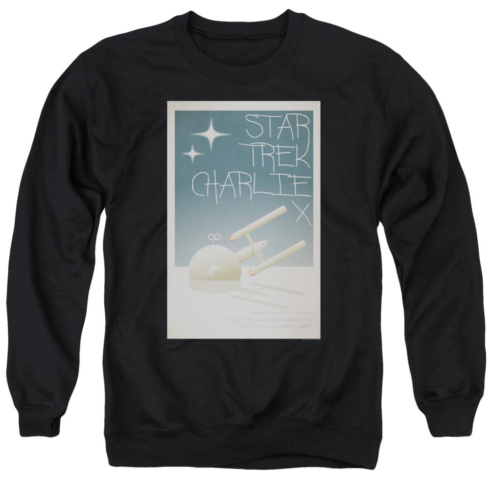 Star Trek TOS Episode 2 Men's Crewneck 50 50 Poly Long-Sleeve T-Shirt