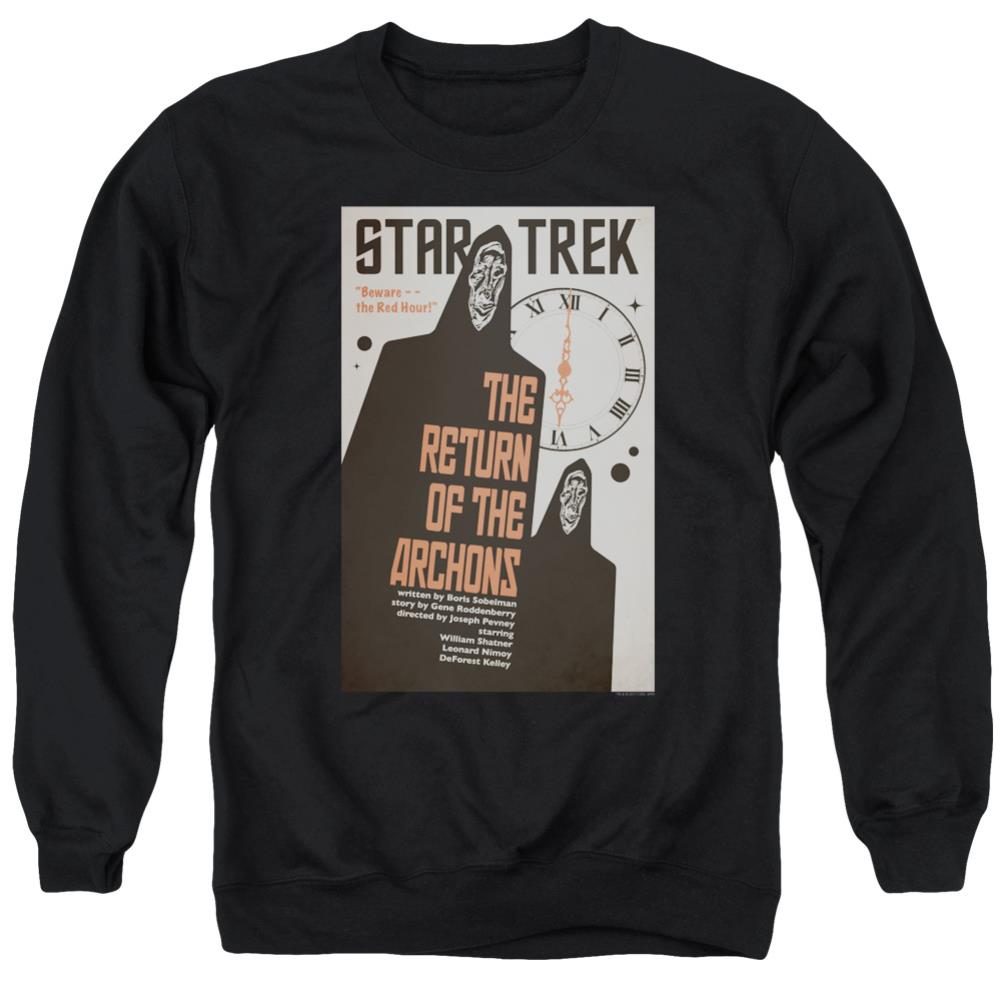 Star Trek TOS Episode 21 Men's Crewneck 50 50 Poly Long-Sleeve T-Shirt