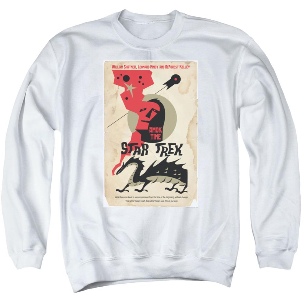 Star Trek TOS Episode 30 Men's Crewneck 50 50 Poly Long-Sleeve T-Shirt