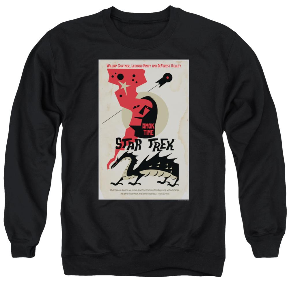 Star Trek TOS Episode 30 Men's Crewneck 50 50 Poly Long-Sleeve T-Shirt