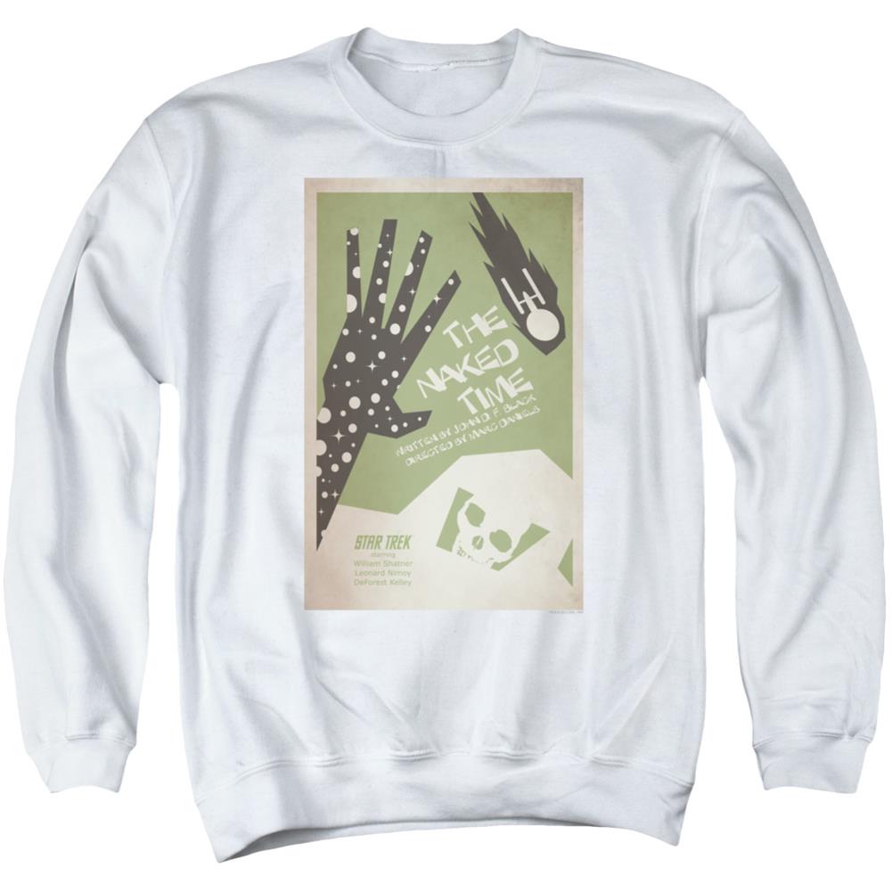 Star Trek TOS Episode 4 Men's Crewneck 50 50 Poly Long-Sleeve T-Shirt