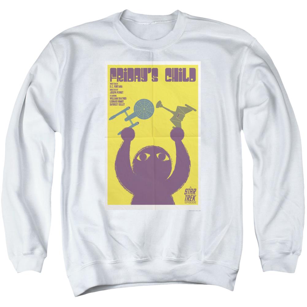 Star Trek TOS Episode 40 Men's Crewneck 50 50 Poly Long-Sleeve T-Shirt