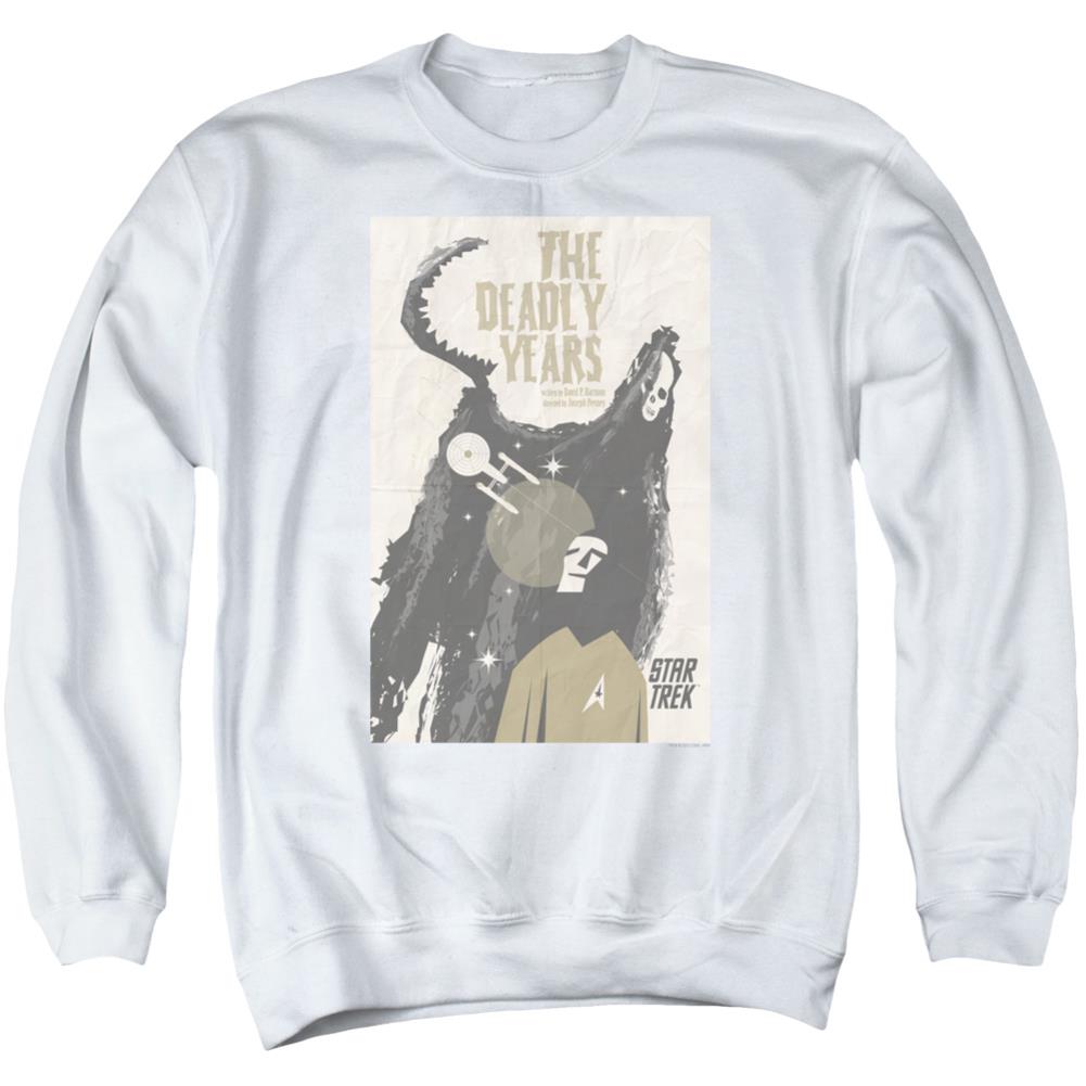 Star Trek TOS Episode 41 Men's Crewneck 50 50 Poly Long-Sleeve T-Shirt