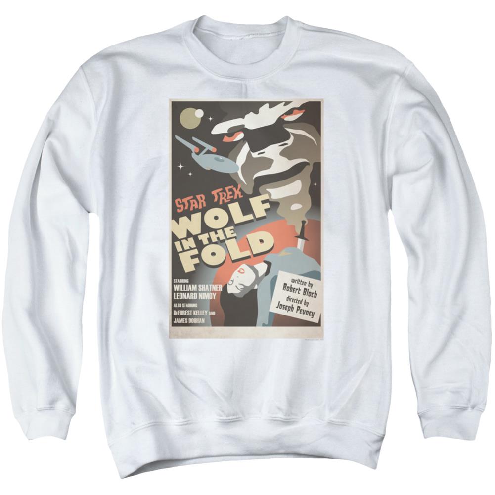 Star Trek TOS Episode 43 Men's Crewneck 50 50 Poly Long-Sleeve T-Shirt