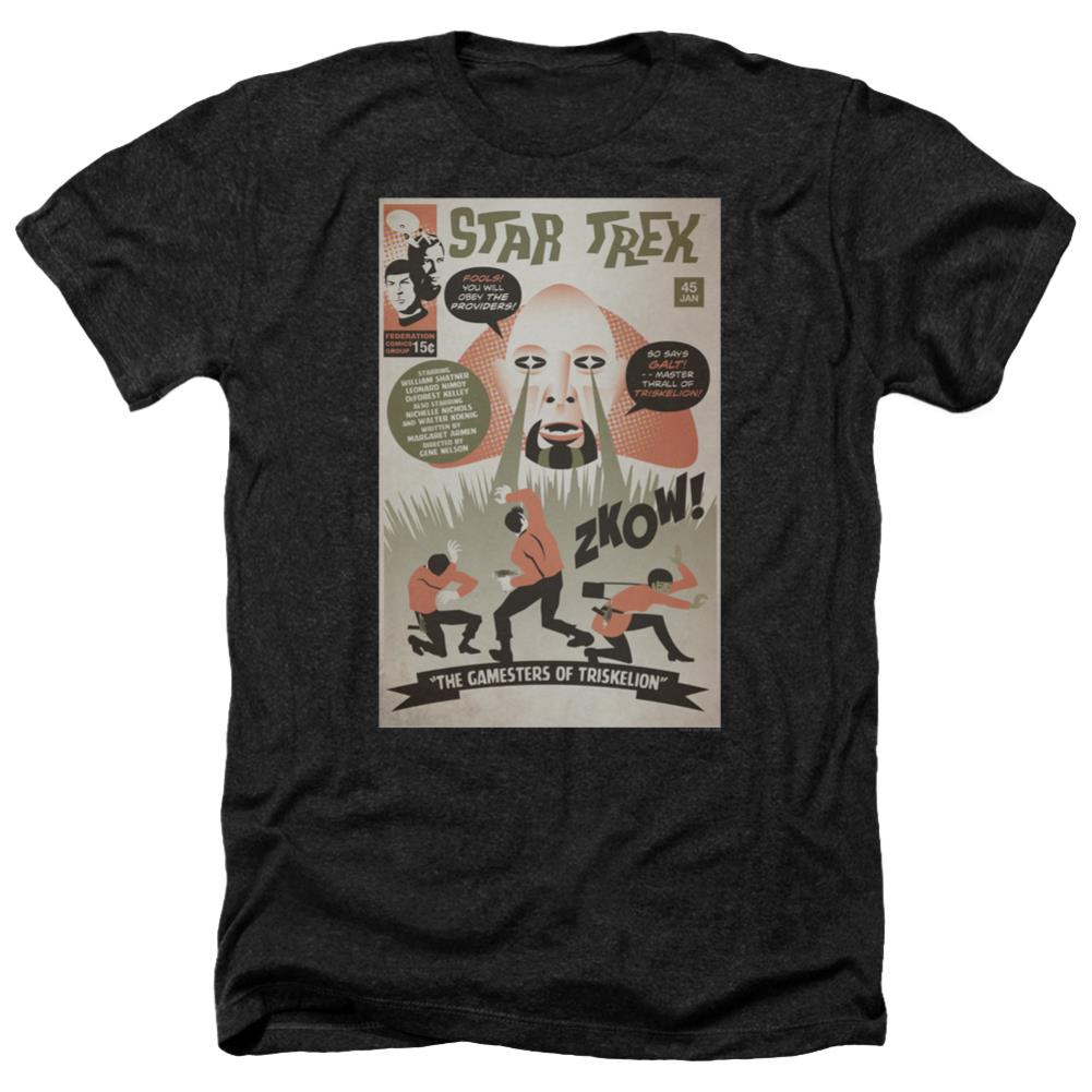 Star Trek TOS Episode 45 Men's 30/1 Heather 60 40 Poly Short-Sleeve T-Shirt