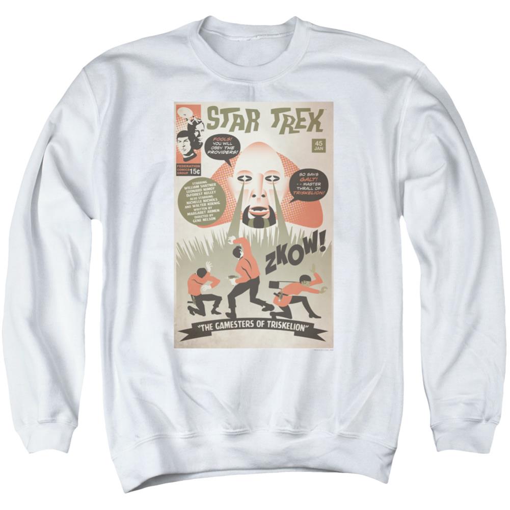 Star Trek TOS Episode 45 Men's Crewneck 50 50 Poly Long-Sleeve T-Shirt