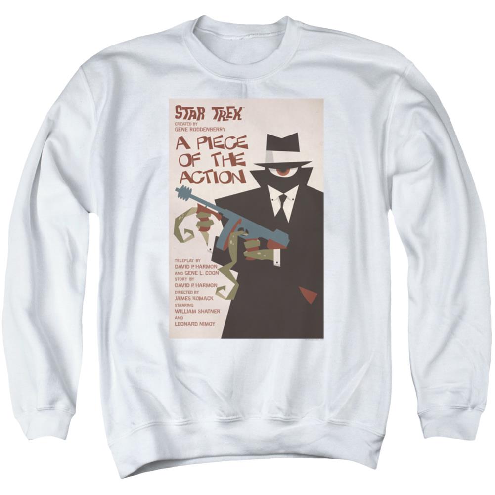 Star Trek TOS Episode 46 Men's Crewneck 50 50 Poly Long-Sleeve T-Shirt