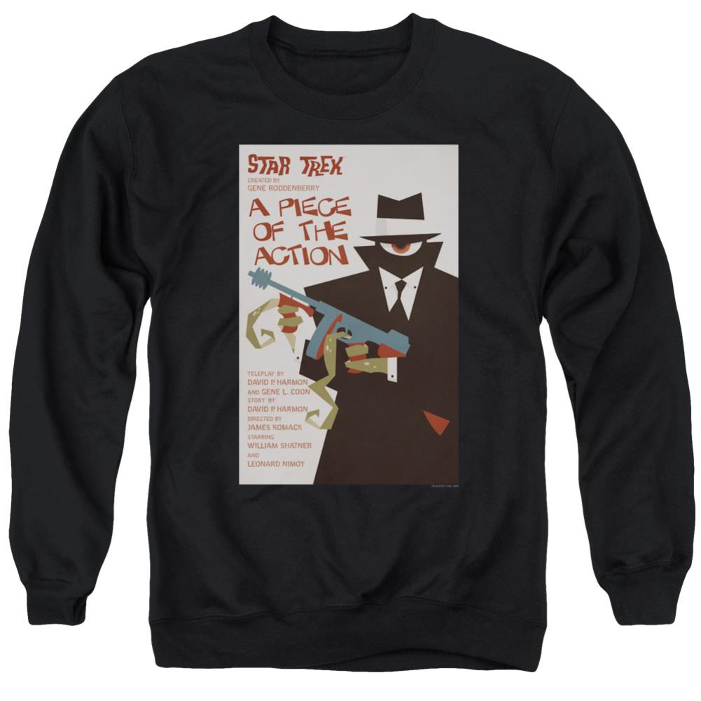 Star Trek TOS Episode 46 Men's Crewneck 50 50 Poly Long-Sleeve T-Shirt
