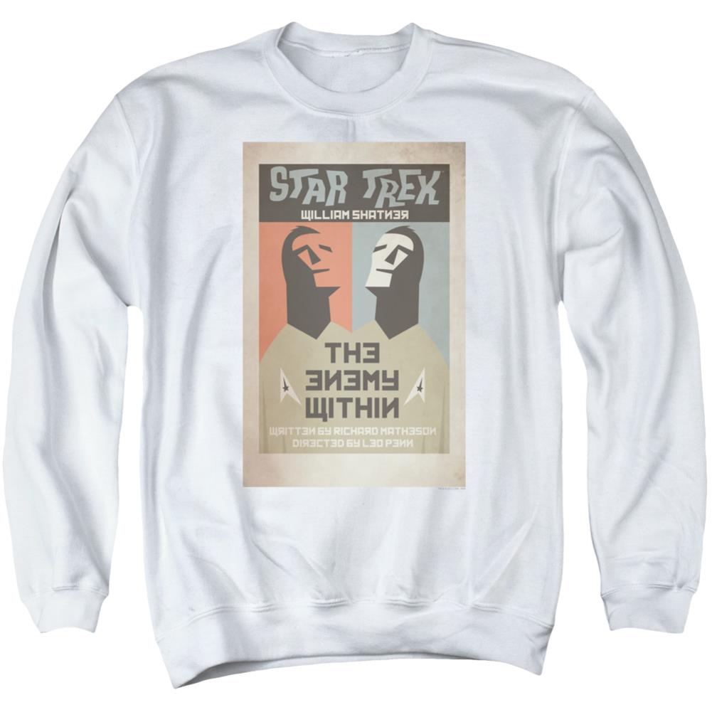 Star Trek TOS Episode 5 Men's Crewneck 50 50 Poly Long-Sleeve T-Shirt