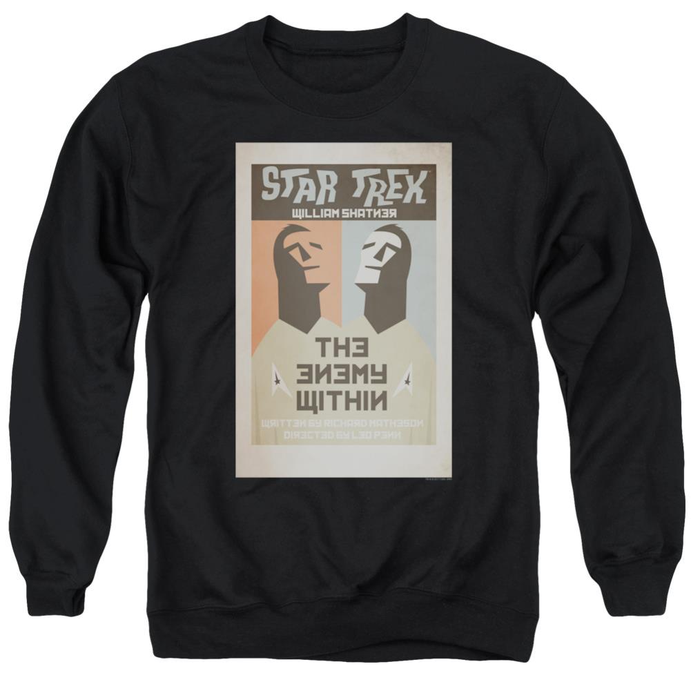 Star Trek TOS Episode 5 Men's Crewneck 50 50 Poly Long-Sleeve T-Shirt