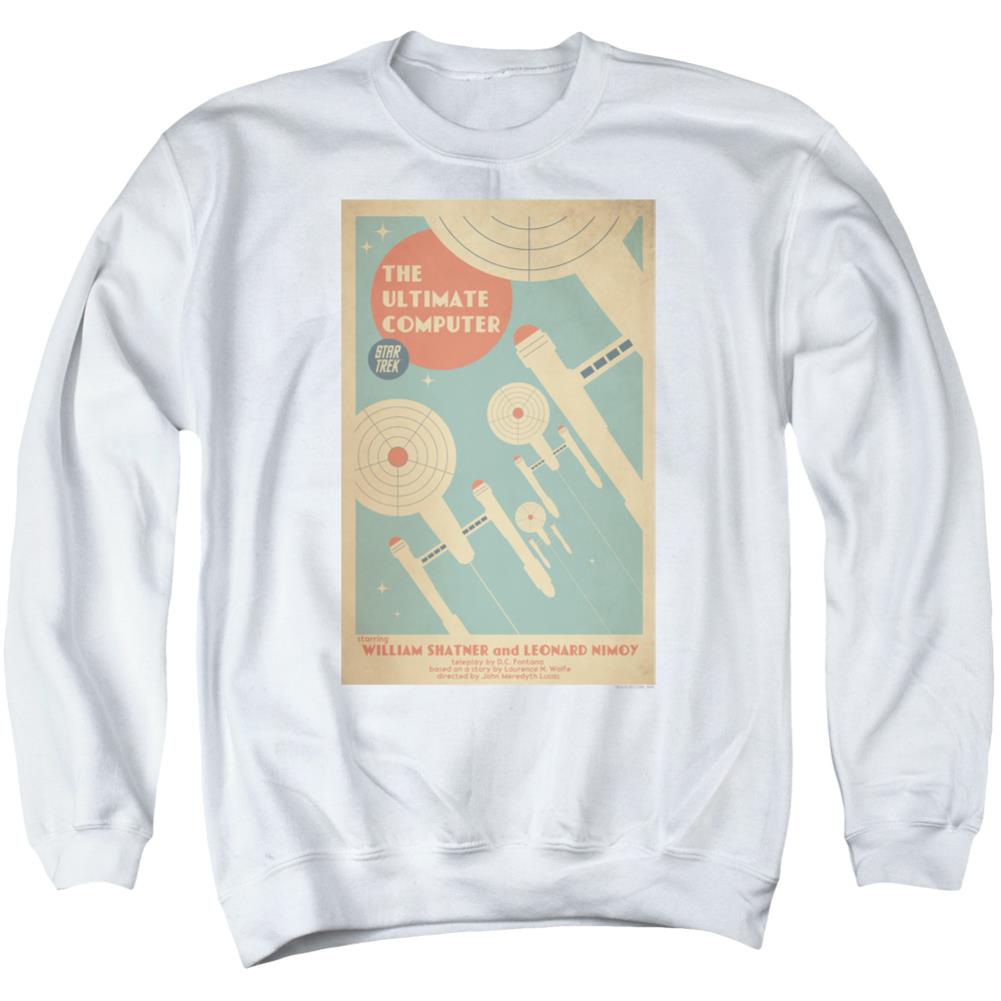 Star Trek TOS Episode 53 Men's Crewneck 50 50 Poly Long-Sleeve T-Shirt