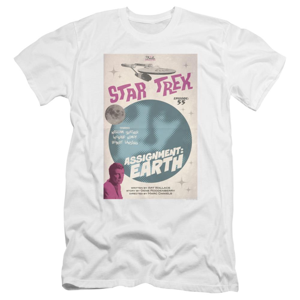 Star Trek TOS Episode 55 Men's Ultra-Soft 30/1 Cotton Slim Short-Sleeve T-Shirt