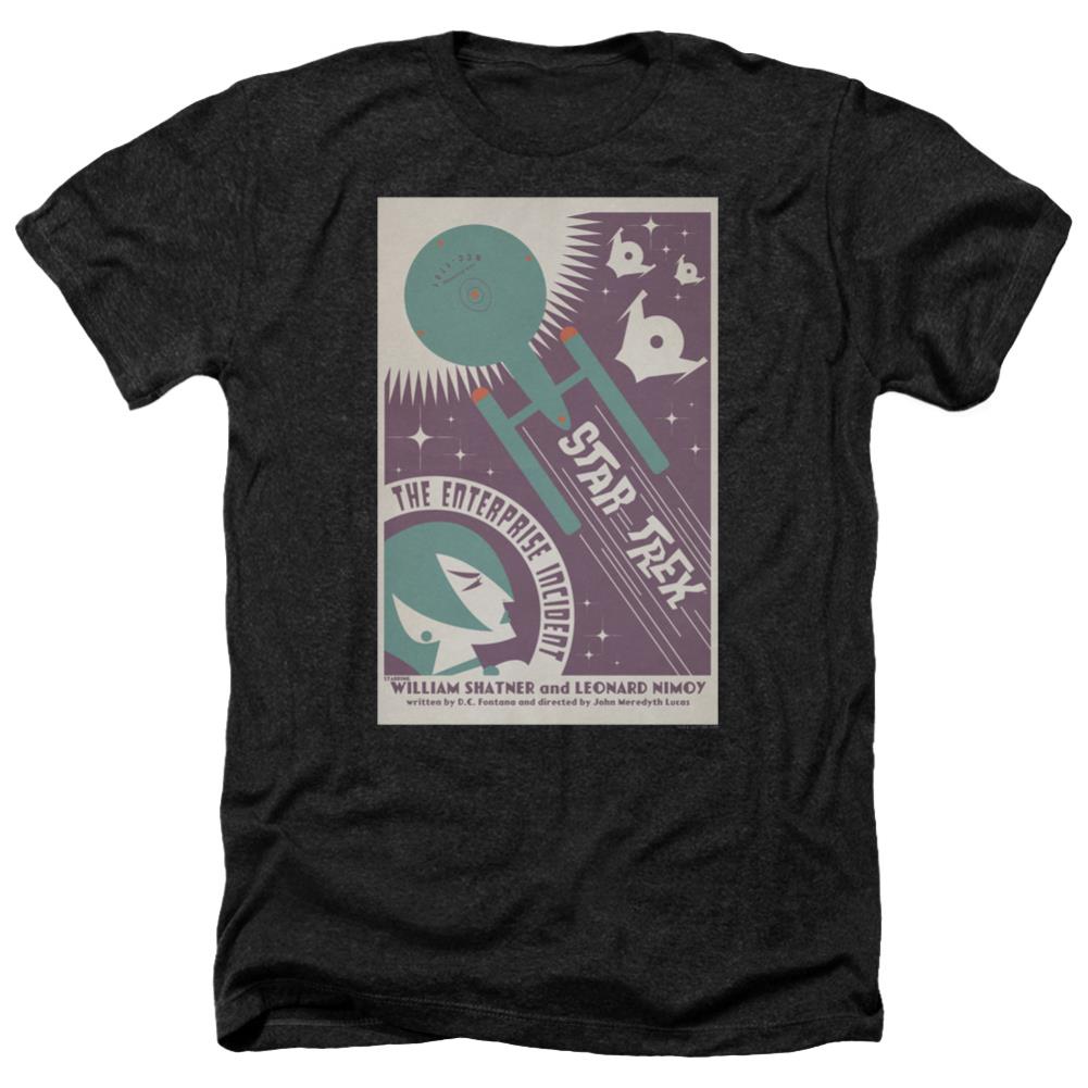 Star Trek TOS Episode 57 Men's 30/1 Heather 60 40 Poly Short-Sleeve T-Shirt