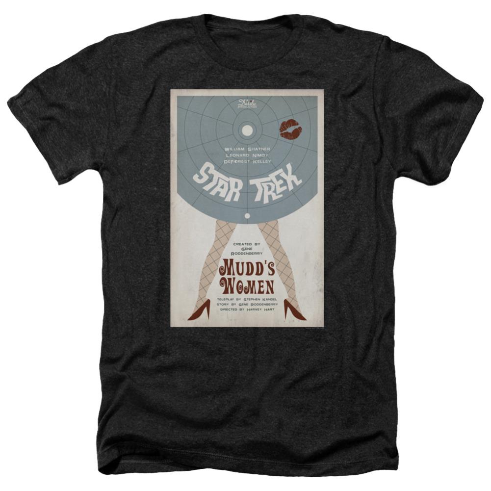 Star Trek TOS Episode 6 Men's 30/1 Heather 60 40 Poly Short-Sleeve T-Shirt