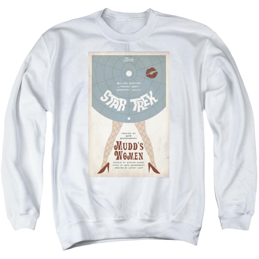 Star Trek TOS Episode 6 Men's Crewneck 50 50 Poly Long-Sleeve T-Shirt