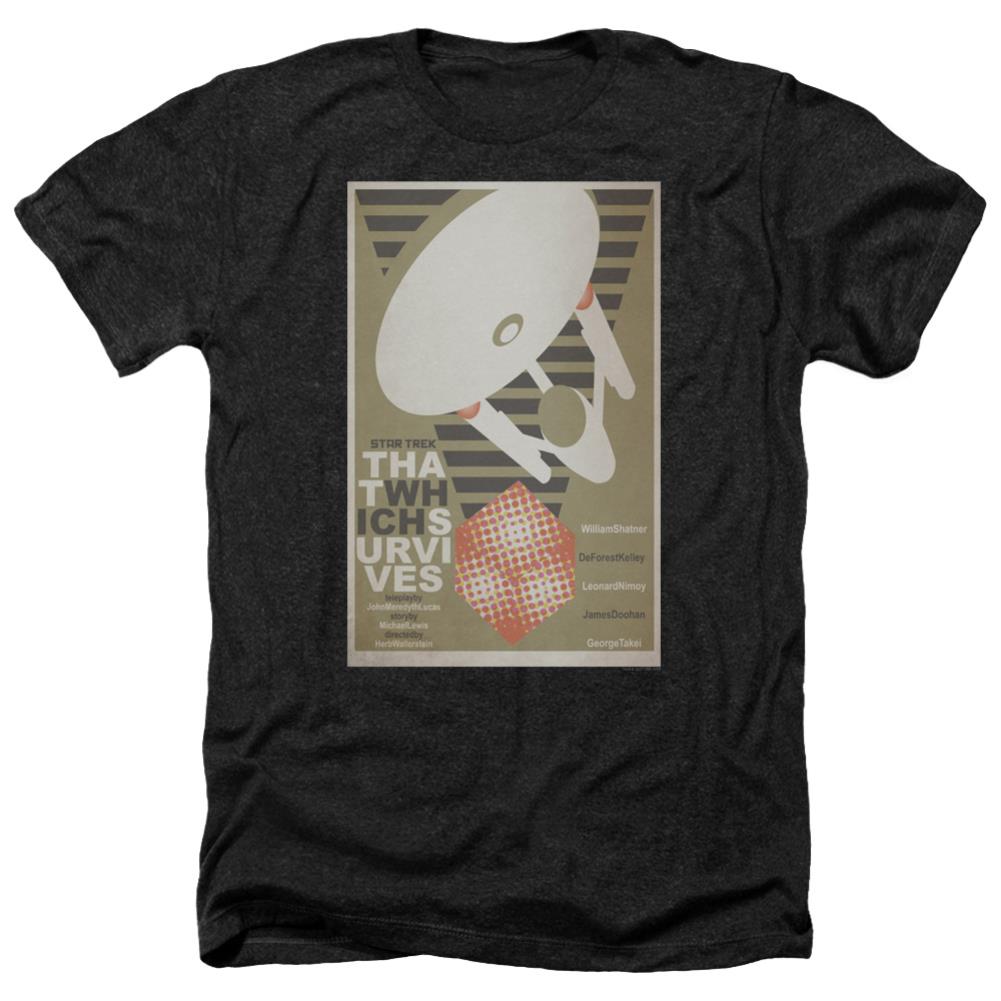 Star Trek TOS Episode 72 Men's 30/1 Heather 60 40 Poly Short-Sleeve T-Shirt