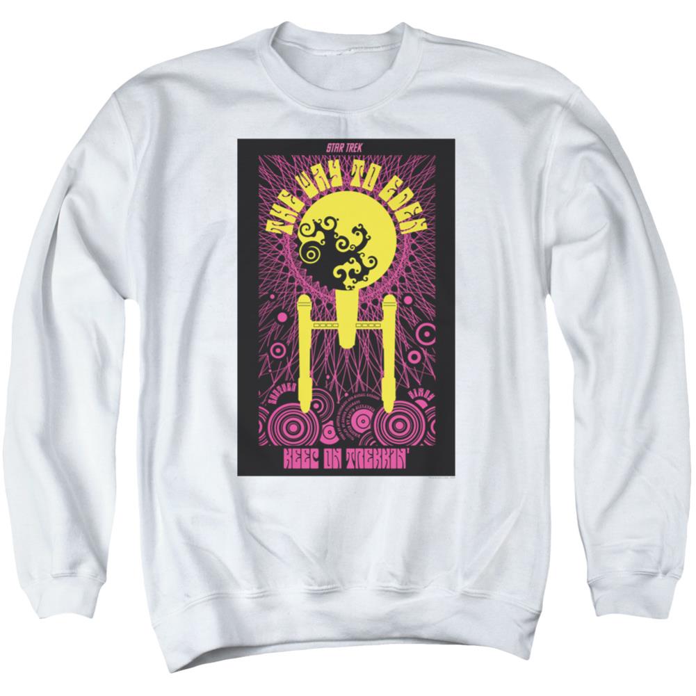 Star Trek TOS Episode 75 Men's Crewneck 50 50 Poly Long-Sleeve T-Shirt
