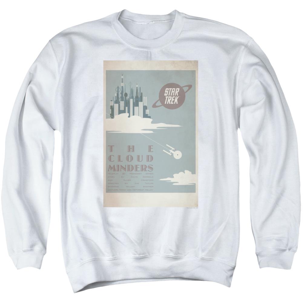Star Trek TOS Episode 76 Men's Crewneck 50 50 Poly Long-Sleeve T-Shirt