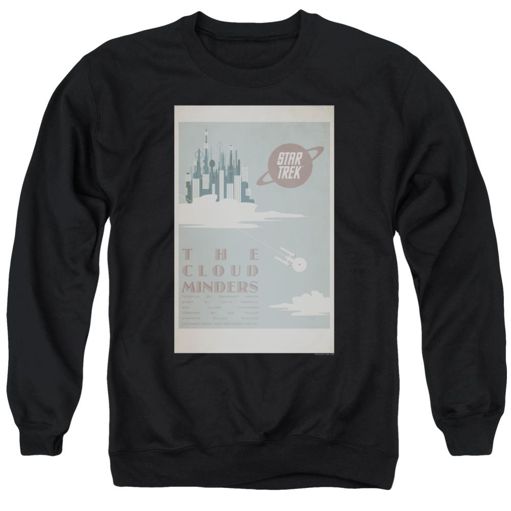 Star Trek TOS Episode 76 Men's Crewneck 50 50 Poly Long-Sleeve T-Shirt