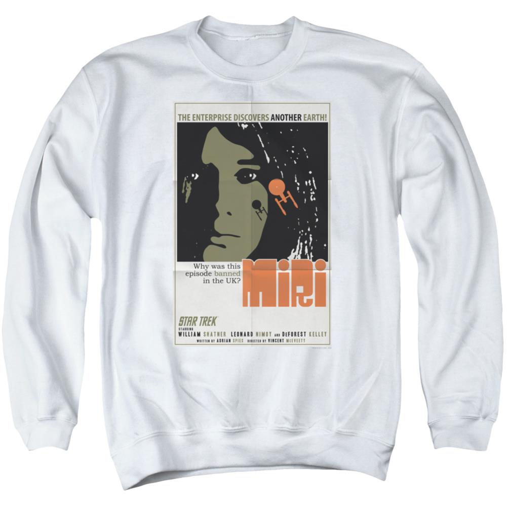 Star Trek TOS Episode 8 Men's Crewneck 50 50 Poly Long-Sleeve T-Shirt