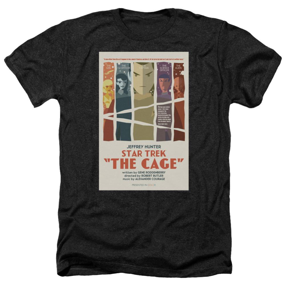 Star Trek TOS Episode 80 Men's 30/1 Heather 60 40 Poly Short-Sleeve T-Shirt