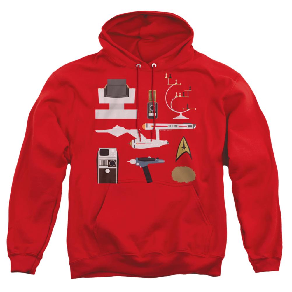 Star Trek TOS Gift Set Men's Pull-Over 75 25 Poly Hoodie