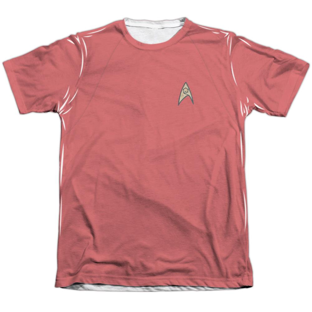 Star Trek TOS Red Shirt Men's Regular Fit Poly Cotton Short-Sleeve T-Shirt