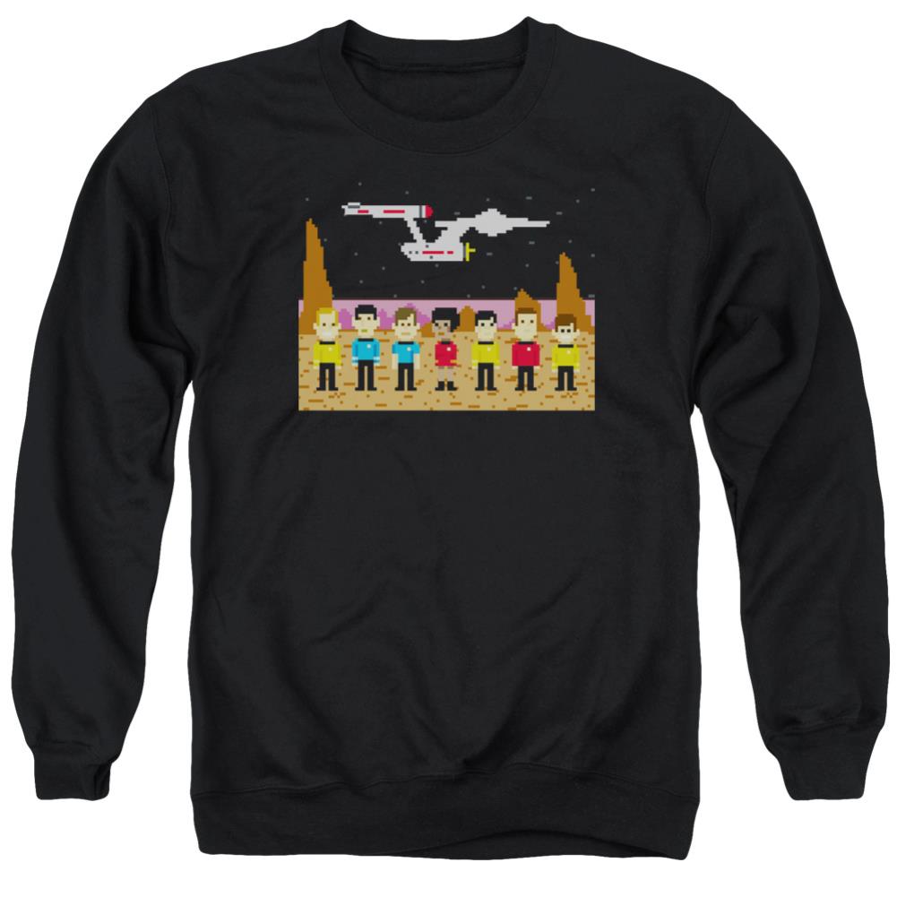 Star Trek TOS Trexel Crew Men's Crewneck 50 50 Poly Long-Sleeve T-Shirt