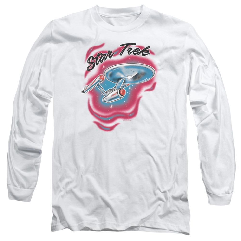 Star Trek Trek Airbrush Men's 18/1 Cotton Long-Sleeve T-Shirt