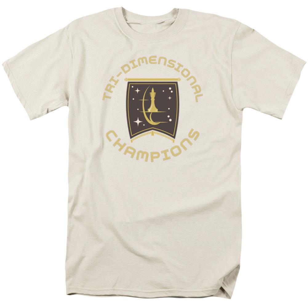 Star Trek Tri Dimensional Champs Men's 18/1 Cotton Short-Sleeve T-Shirt