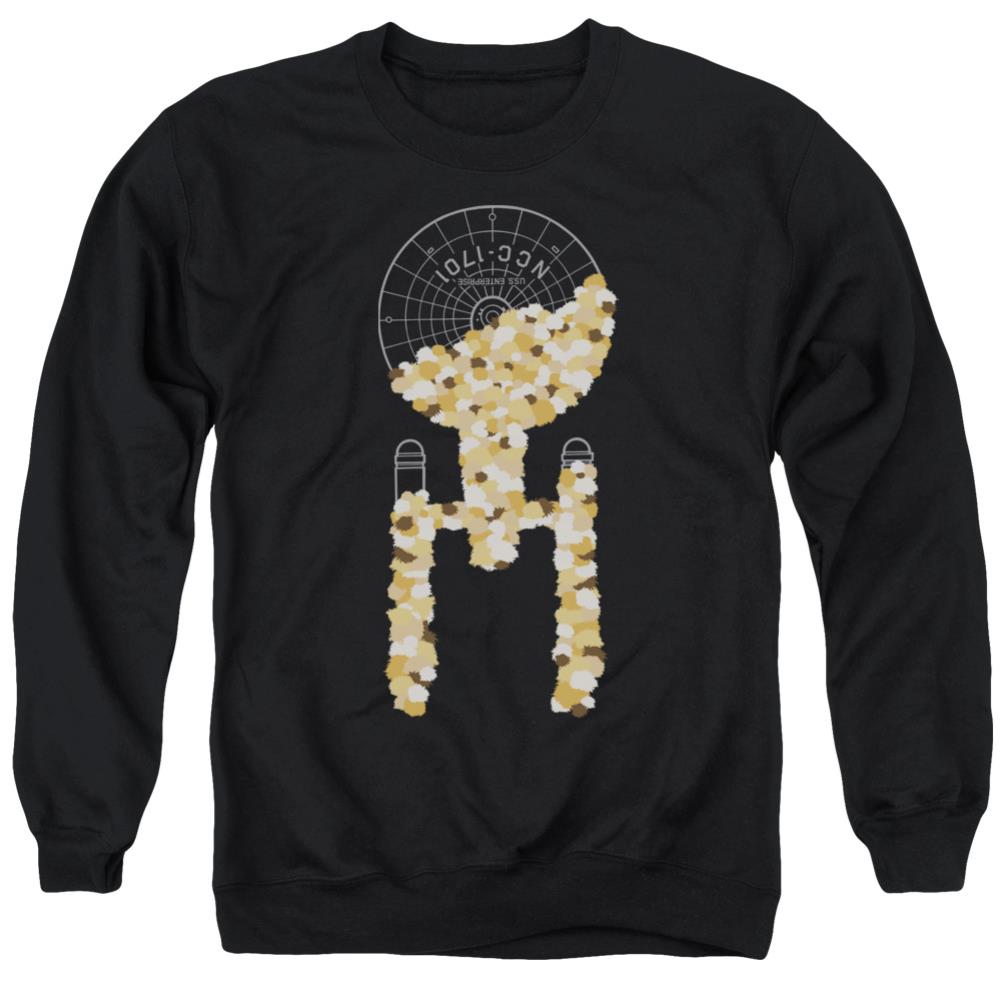 Star Trek Tribble Takeover Men's Crewneck 50 50 Poly Long-Sleeve T-Shirt