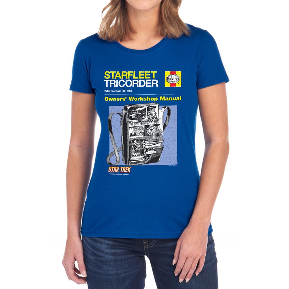 Star Trek Tricorder Manual Women's 18/1 Cotton Short-Sleeve T-Shirt
