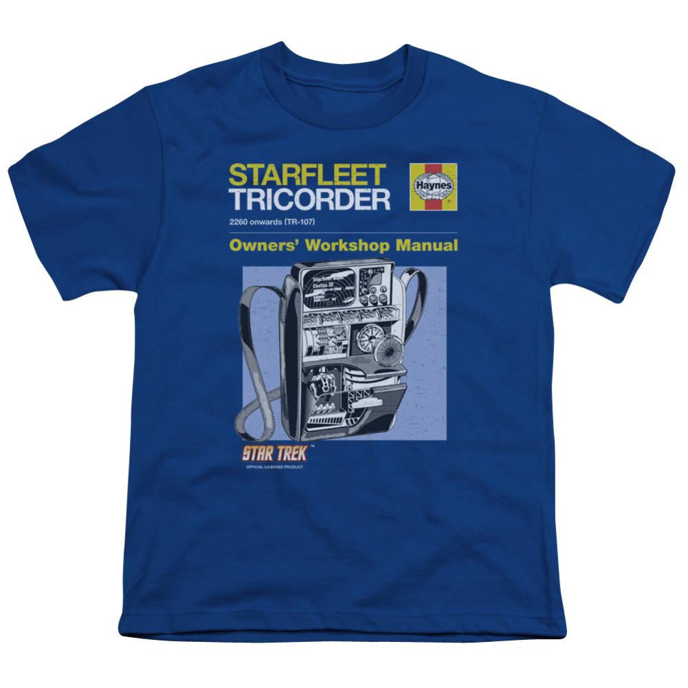 Star Trek Tricorder Manual Youth 18/1 100% Cotton Short-Sleeve T-Shirt