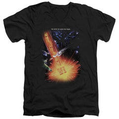 Star Trek Undiscovered Country (Movie) Men's 30/1 Cotton Slim V-Neck T-Shirt