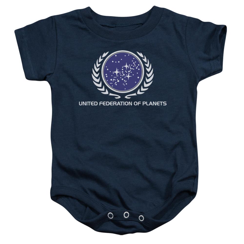 Star Trek United Federation Logo Infant's Cotton SS Snapsuit