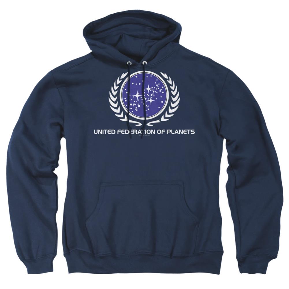 Star Trek United Federation Logo Men's Pull-Over 75 25 Poly Hoodie