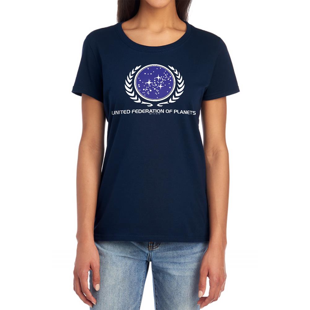 Star Trek United Federation Logo Women's 18/1 Cotton Short-Sleeve T-Shirt