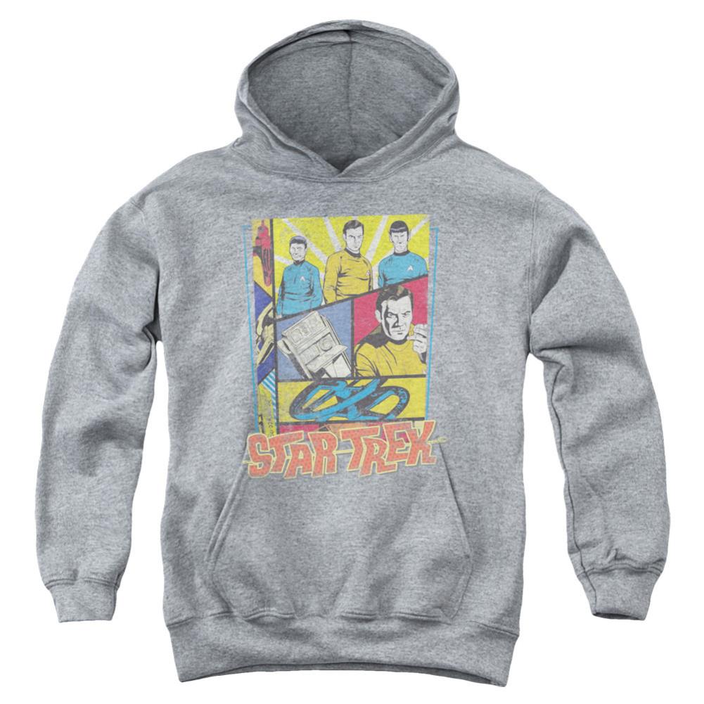 Star Trek Vintage Collage Youth Cotton Poly Pull-Over Hoodie