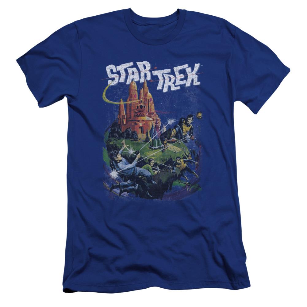 Star Trek Vulcan Battle Men's Ultra-Soft 30/1 Cotton Slim Short-Sleeve T-Shirt