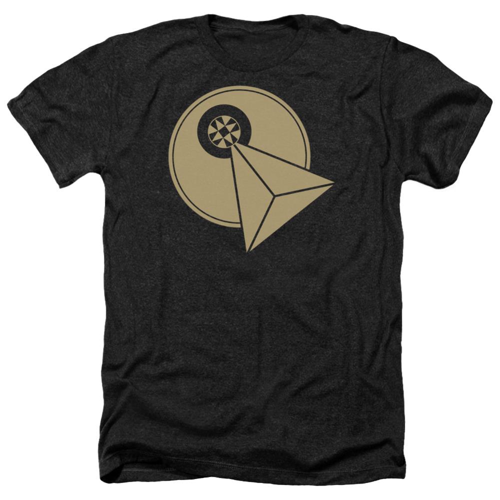 Star Trek Vulcan Logo Men's 30/1 Heather 60 40 Poly Short-Sleeve T-Shirt