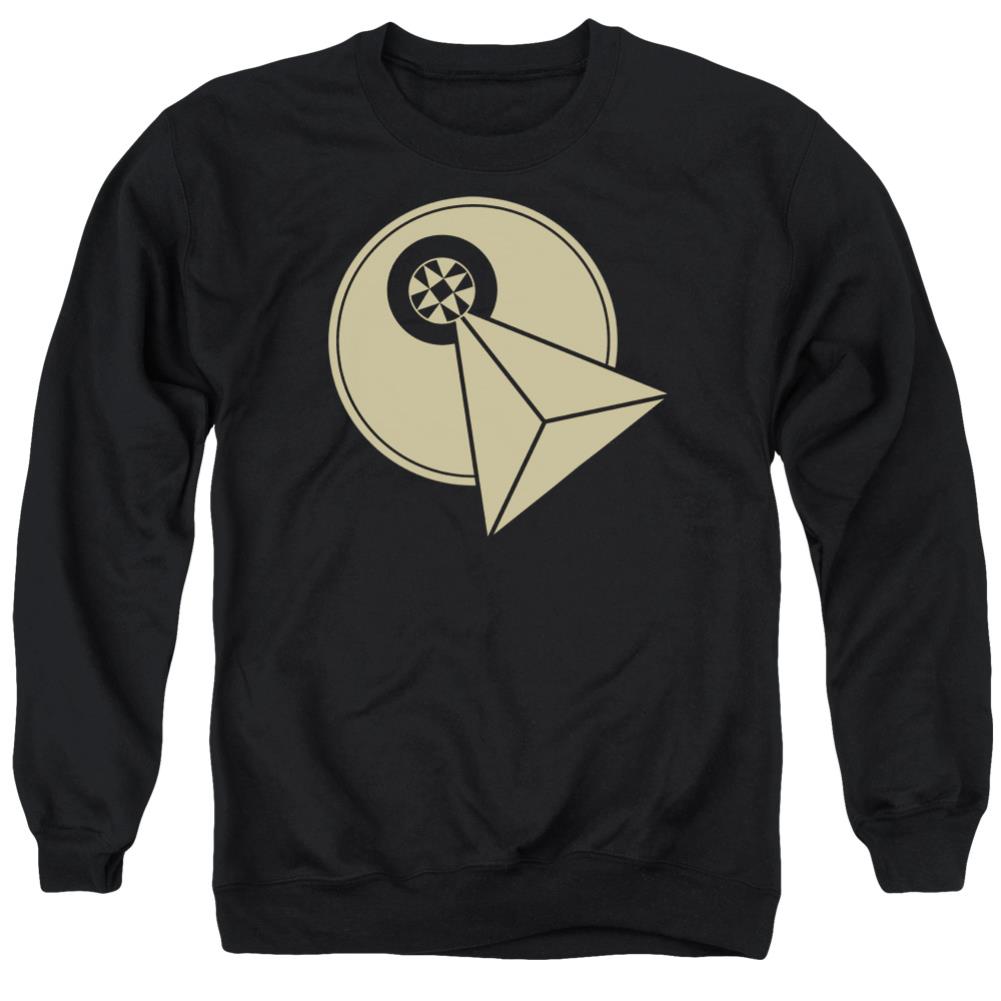 Star Trek Vulcan Logo Men's Crewneck 50 50 Poly Long-Sleeve T-Shirt