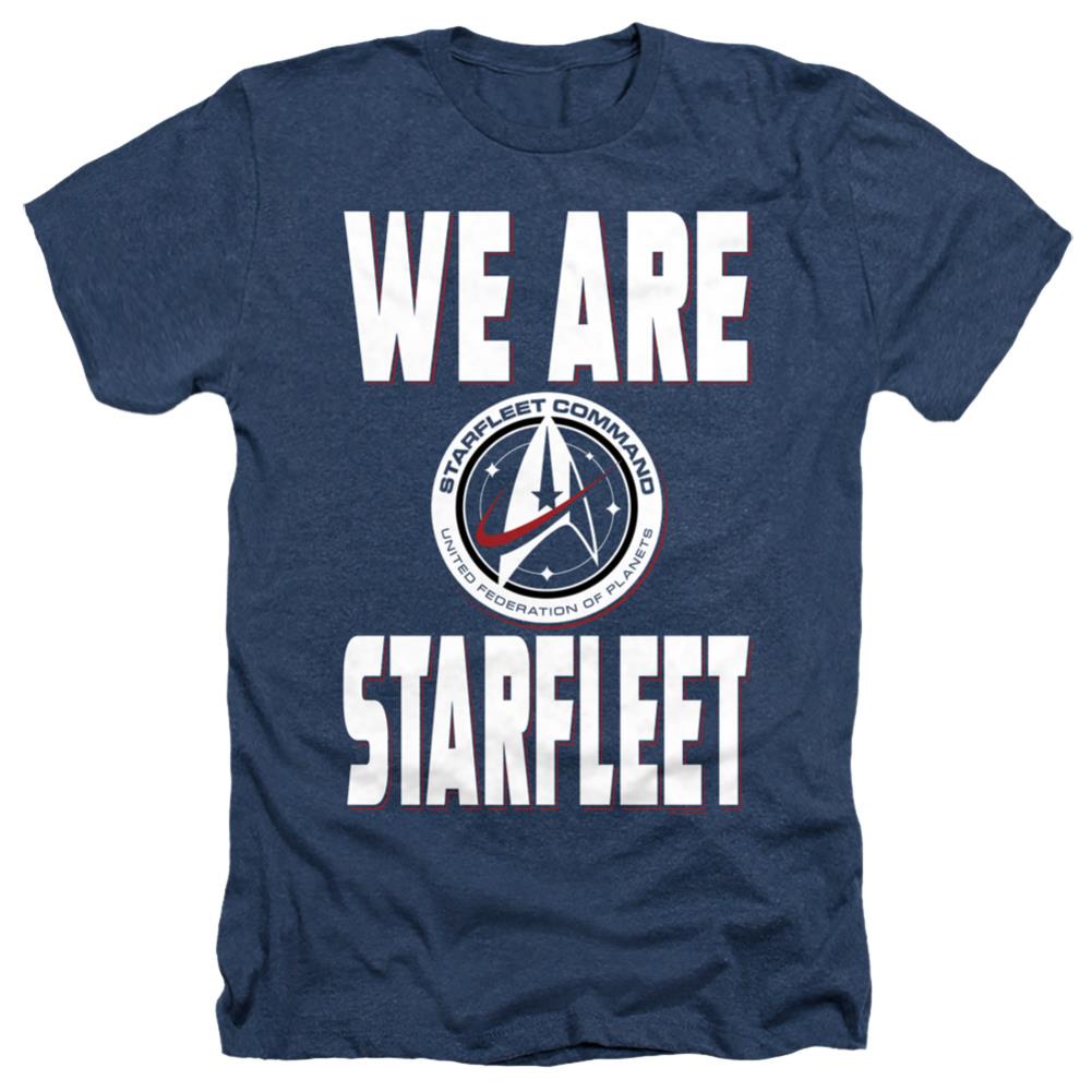 Star Trek We Are Starfleet Men's 30/1 Heather 60 40 Poly Short-Sleeve T-Shirt