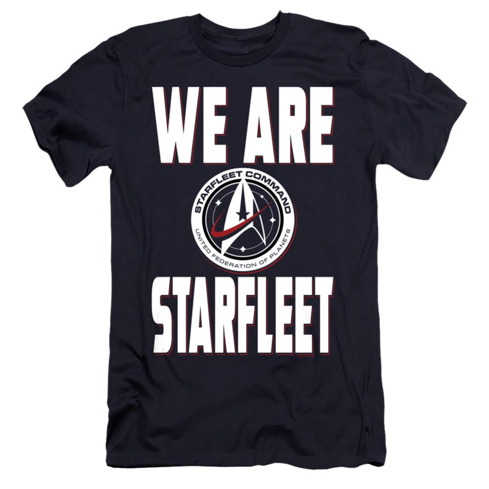 Star Trek We Are Starfleet Men's Ultra-Soft 30/1 Cotton Slim Short-Sleeve T-Shirt