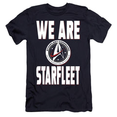 Star Trek We Are Starfleet Men's Ultra-Soft 30/1 Cotton Slim Short-Sleeve T-Shirt