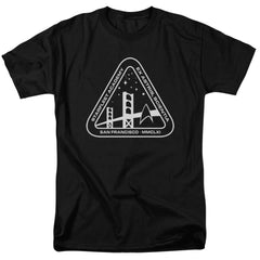 Star Trek White Academy Logo Men's 18/1 Cotton Short-Sleeve T-Shirt