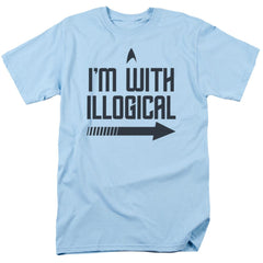 Star Trek With Illogical Men's 18/1 Cotton Short-Sleeve T-Shirt