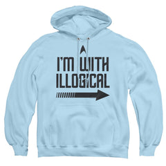 Star Trek With Illogical Men's Pull-Over 75 25 Poly Hoodie